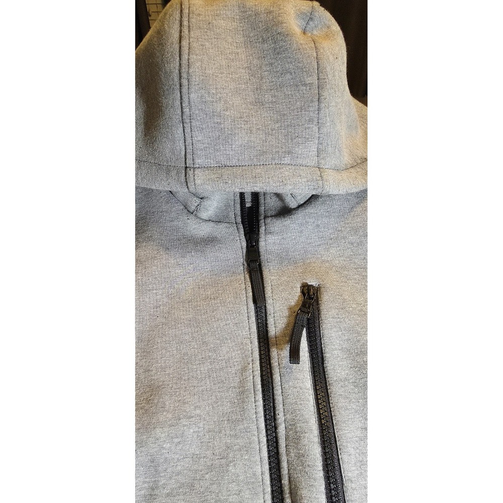 ANDREW MARC Women Grey Ribbed Coat Double Breasted Jacket Small - Picture 2 of 12